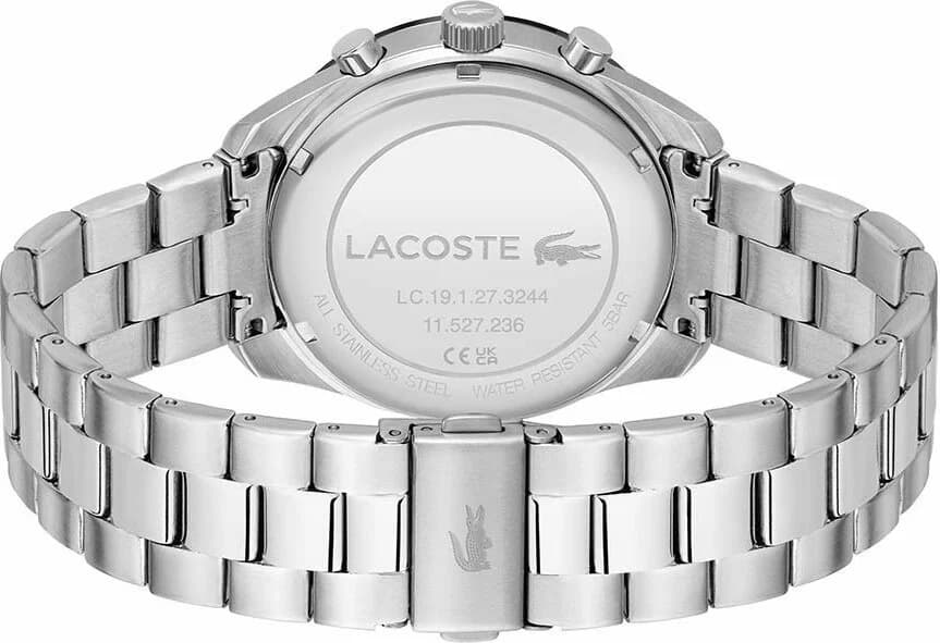 Montre Lacoste 2011272 Acier Argenté et Cadran Noir Multifonctions vue 3