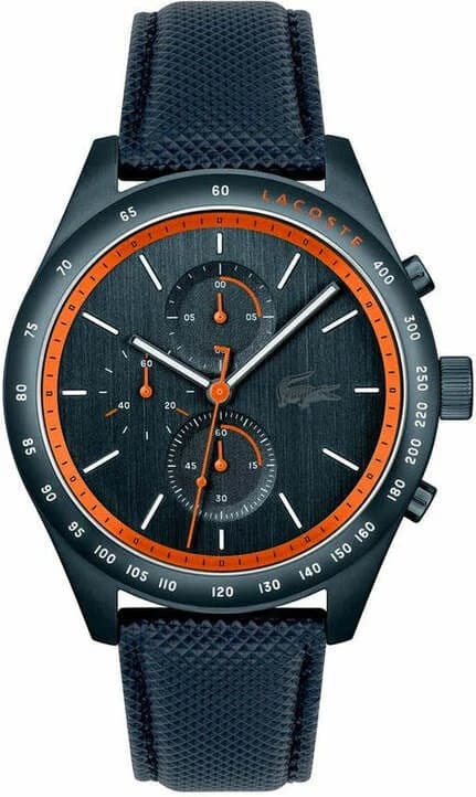 Montre Lacoste 2011297 homme cadran bleu bracelet cuir