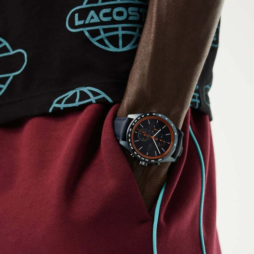 Montre Lacoste 2011297 homme verso boîtier bleu