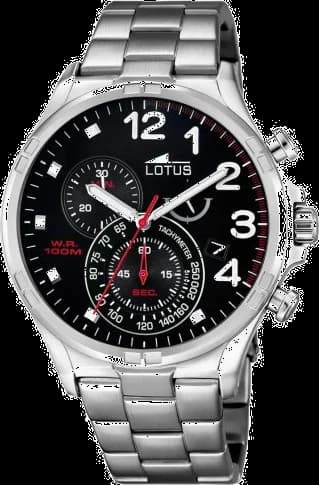 Lotus L10126/4 chronographe noir — Montres Outlet