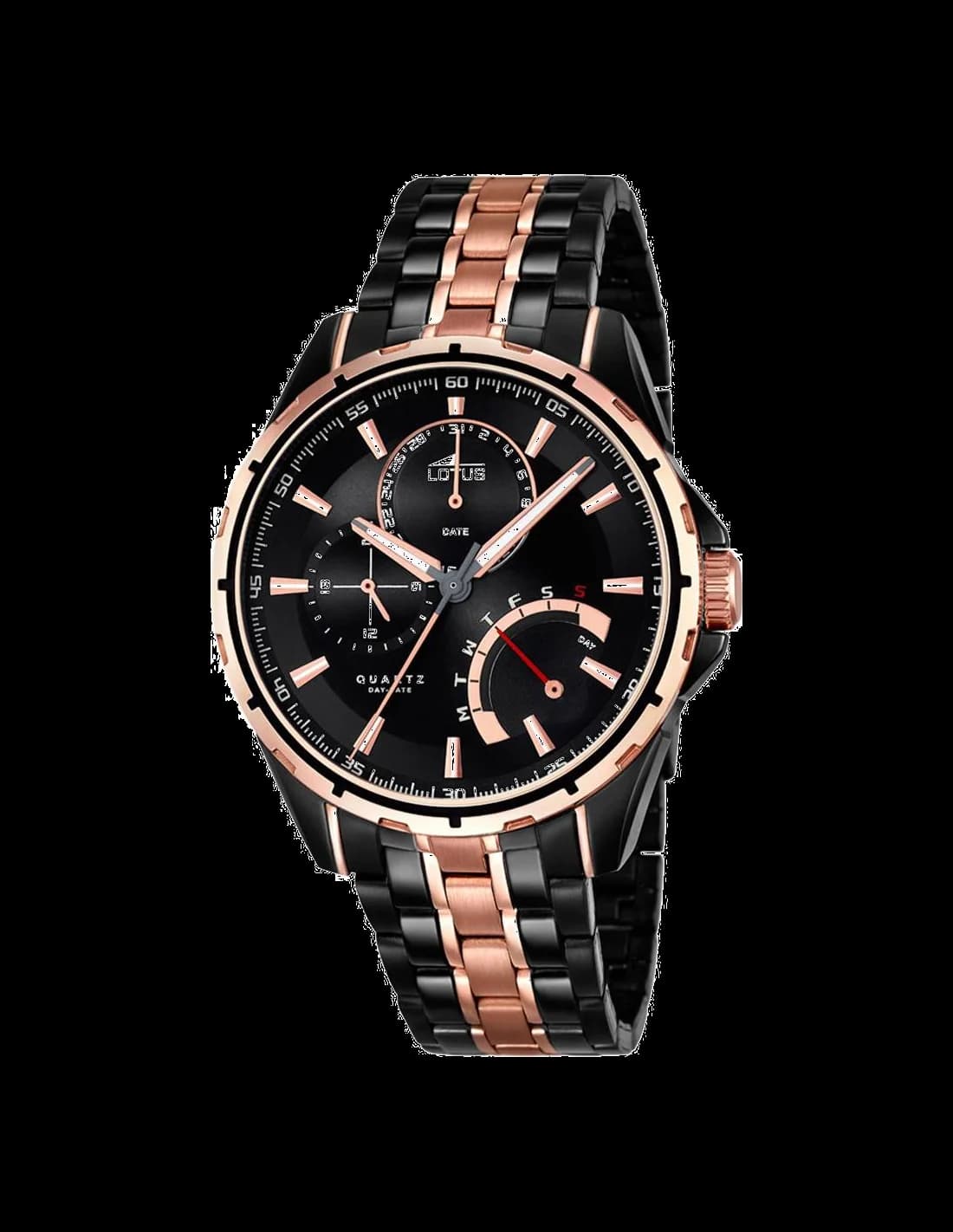 Lotus L18207/1 chronographe noir et acier inoxydable — Montres Outlet