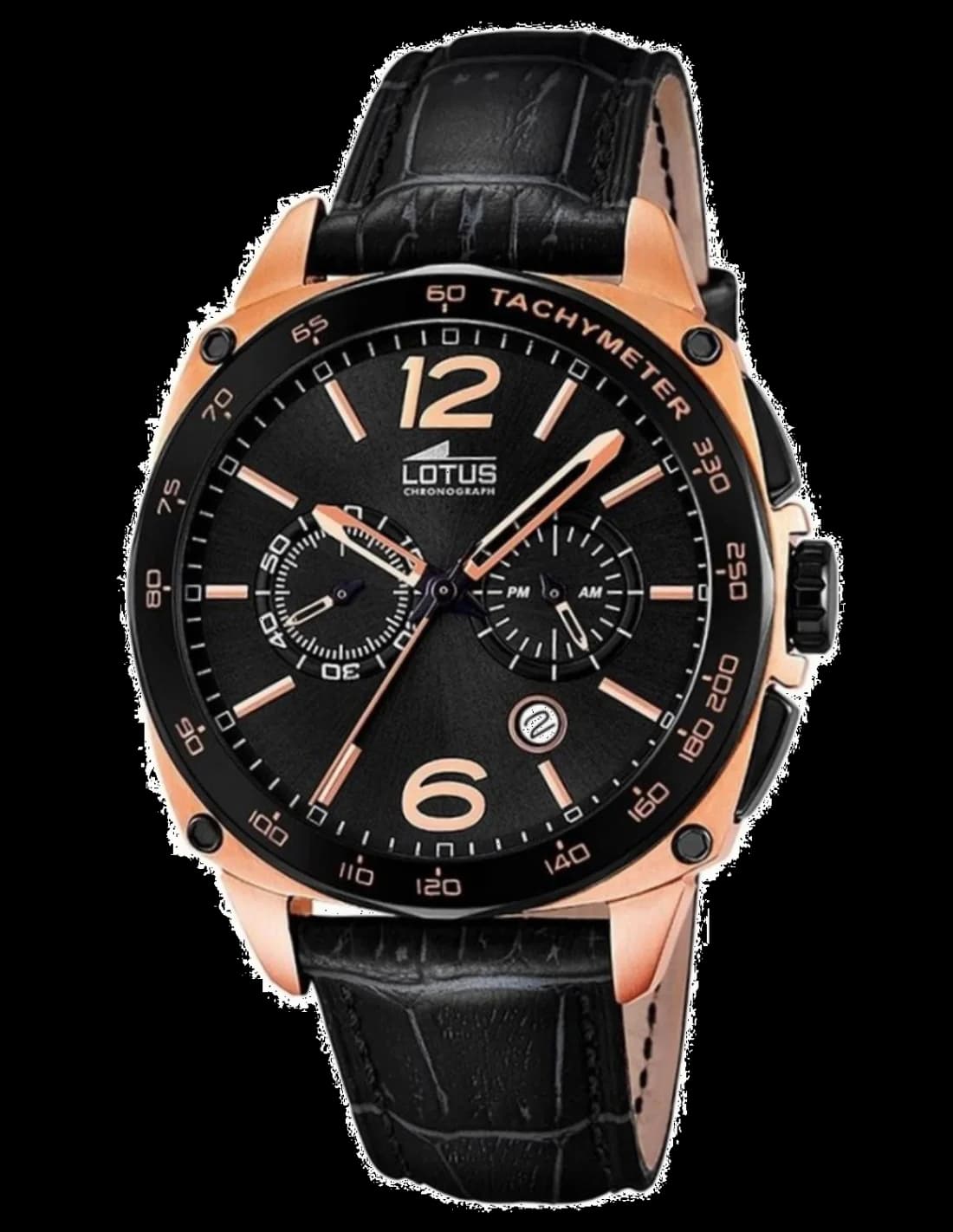 Lotus L18217/3 [cadran noir et chronographe visible] — Montres Outlet
