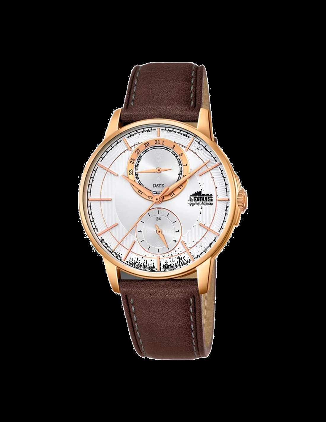 Lotus L18324/1 — montre chronographe noire avec cadran et bracelet en acier inoxydable