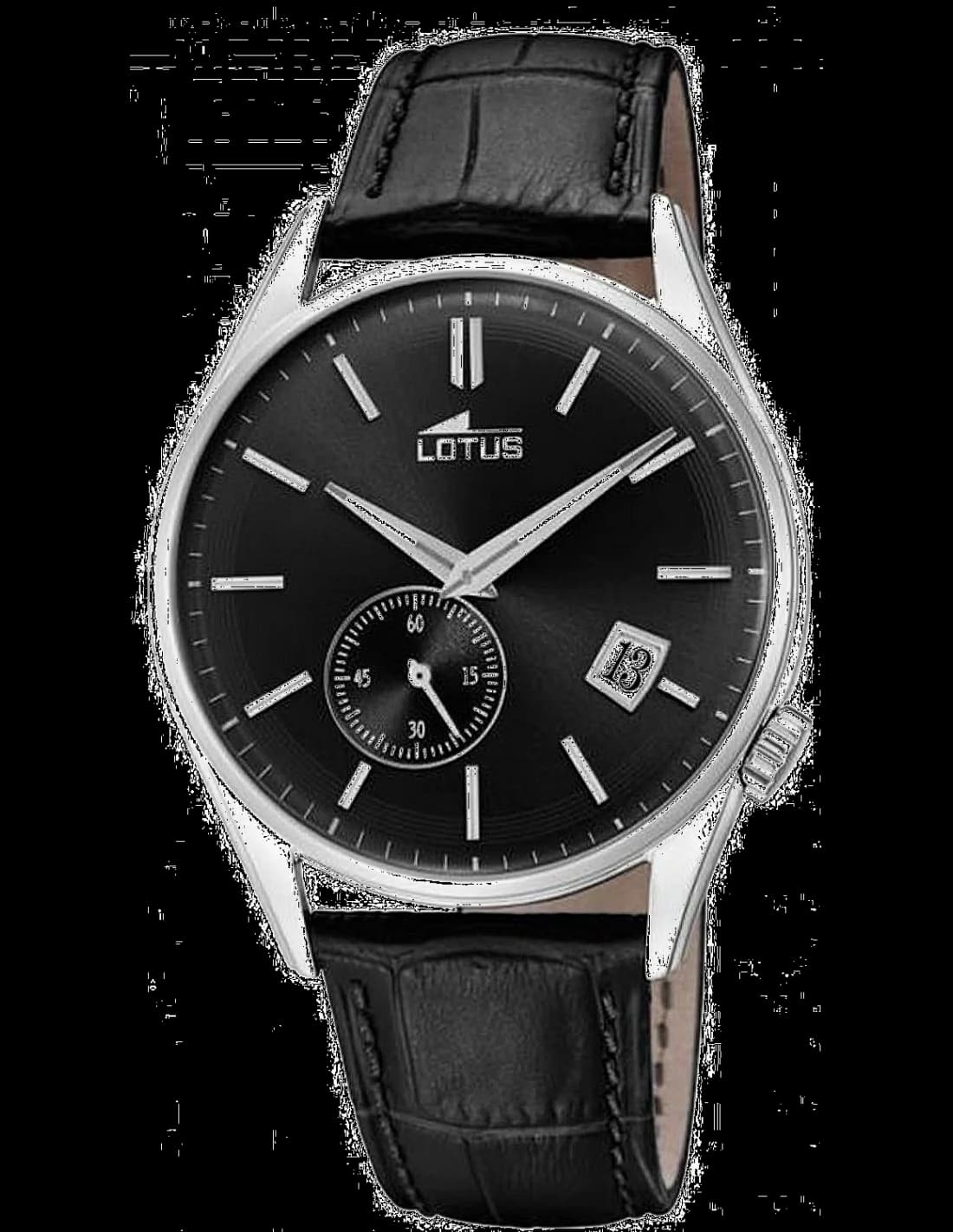 Lotus L18355/3 montre quartz acier noir — Montres Outlet