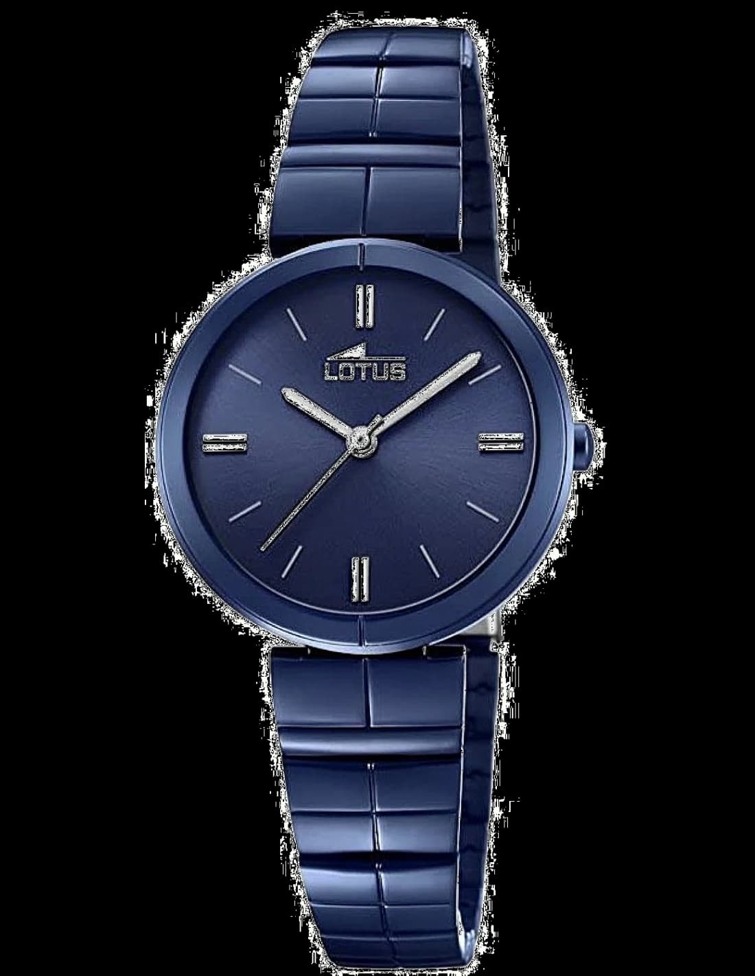 Lotus L18432/1 cadran noir et bracelet cuir — Montres Outlet