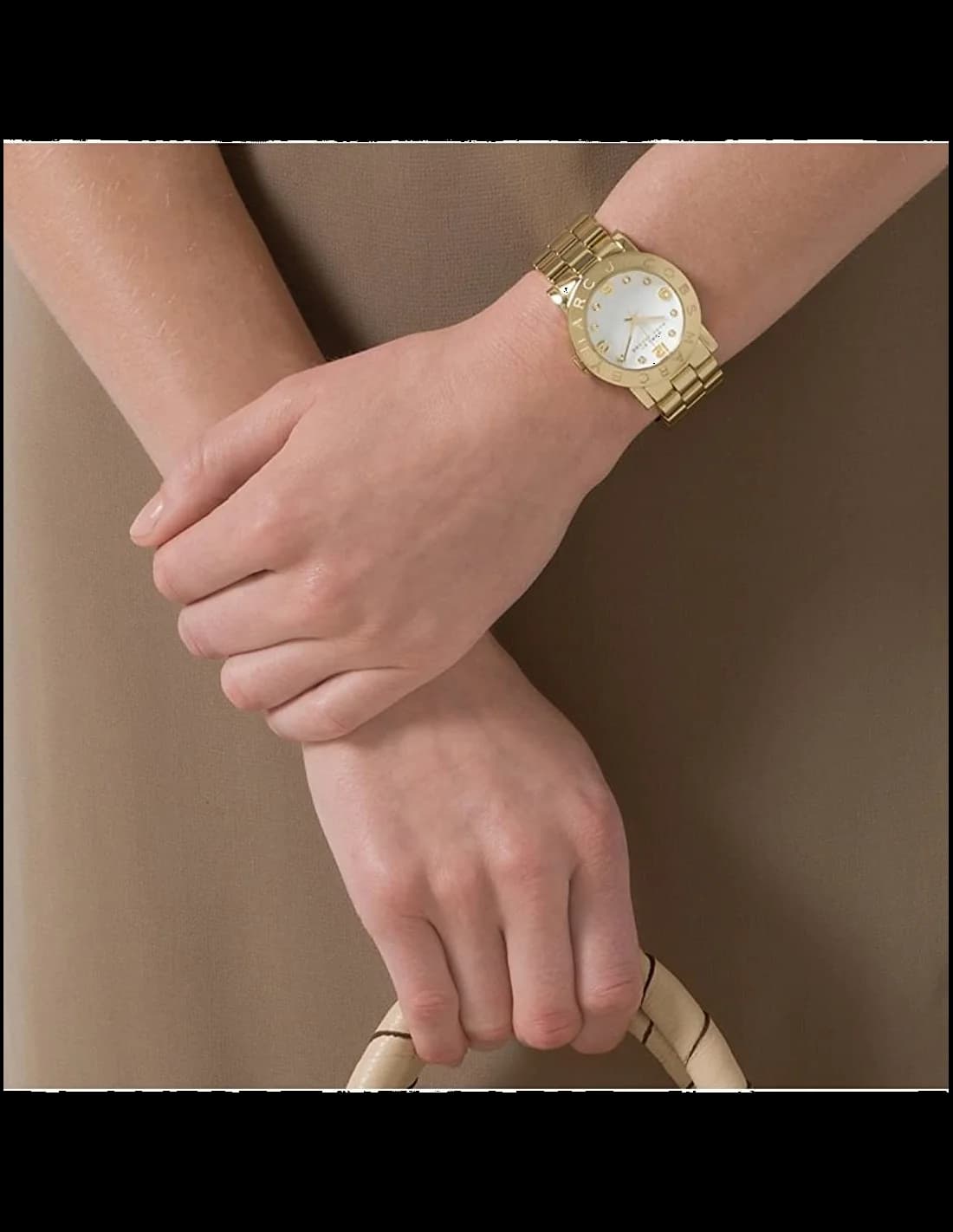 Montre Marc Jacobs MBM3056 femme verso boîtier or