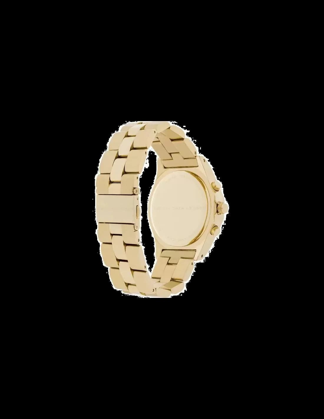 Détail du bracelet en cuir noir de la Marc Jacobs MBM3101