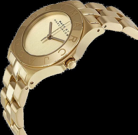 Montre Marc Jacobs MBM3126 femme détail cadran doré
