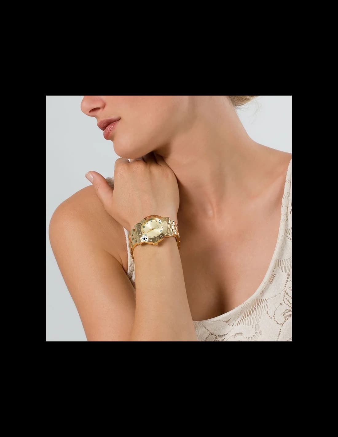 Montre Marc Jacobs MBM3215 femme verso boîtier or