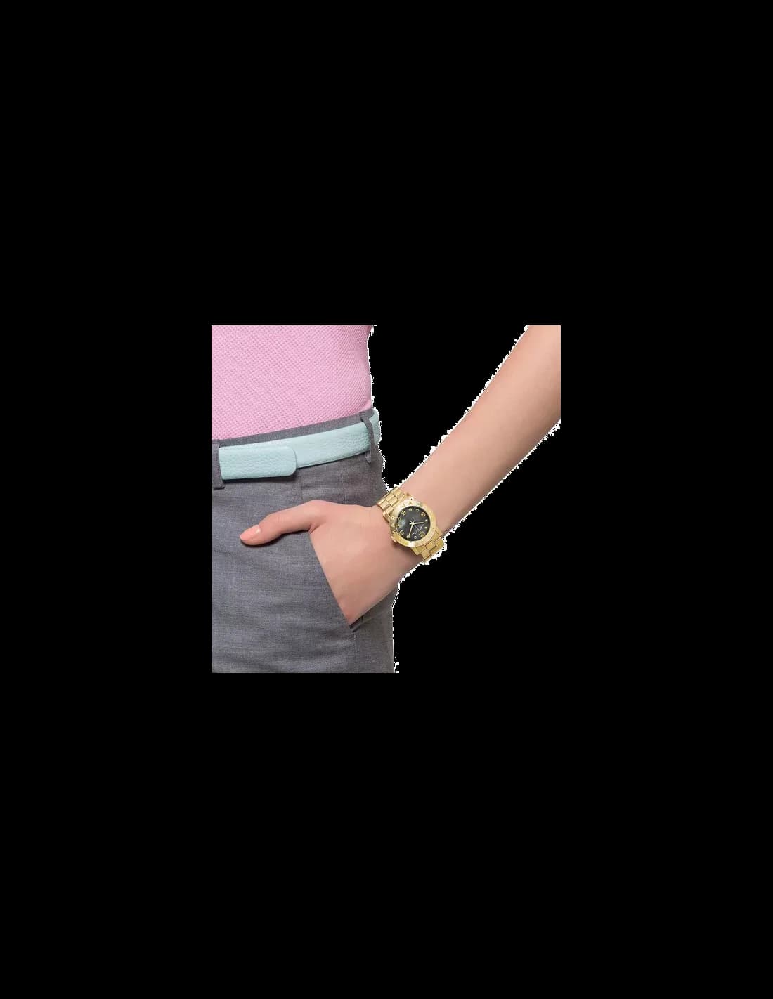 Montre Marc Jacobs MBM3273 femme détail cadran gris