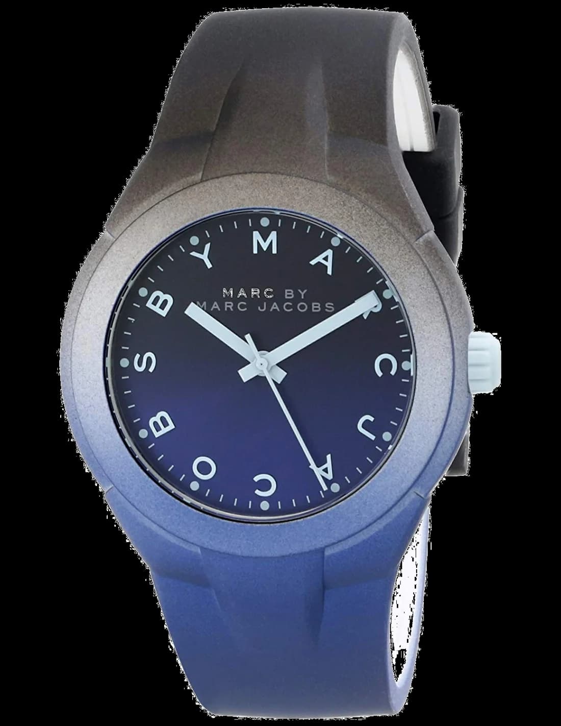 Détail du bracelet en cuir de la montre Marc Jacobs MBM5541 — Montres Outlet