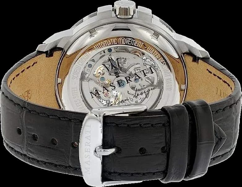 Montre Maserati R8821119002 homme détail cadran argent