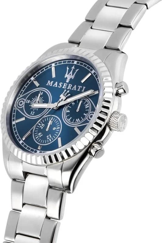 Montre Maserati R8853100013 bracelet acier argent boucle déployante profil