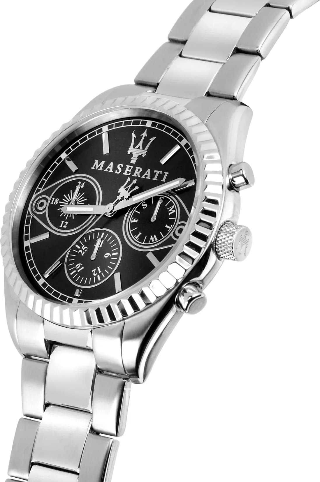 Montre Maserati R8853100014 sport bracelet acier inoxydable profil