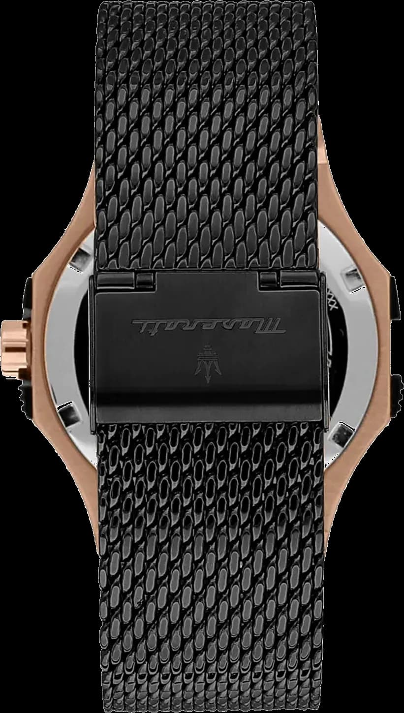 Montre Maserati R8853108010 cadran noir chiffres arabes index analogique 42mm