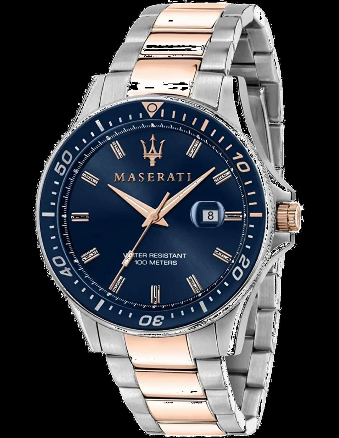 Maserati R8853140003 — cadran noir et bracelet acier inoxydable — Montres Outlet