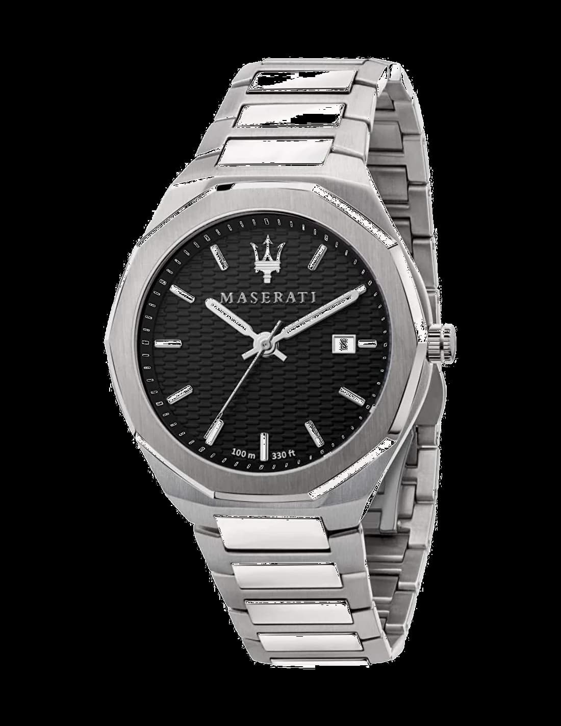 Maserati R8853142003 cadran noir et bracelet en acier inoxydable — Montres Outlet