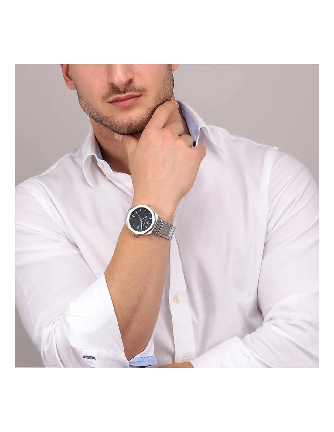 Montre Maserati R8853142006 homme verso boîtier argent