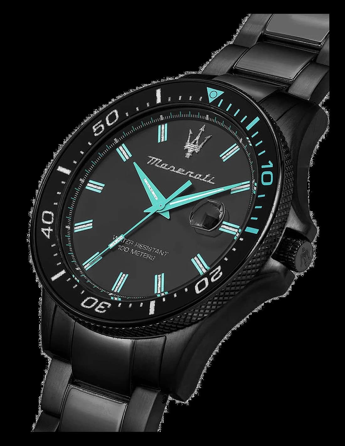 Montre Maserati Sfida Aqua Edition R8853144001 Ronde acier noir vue 2