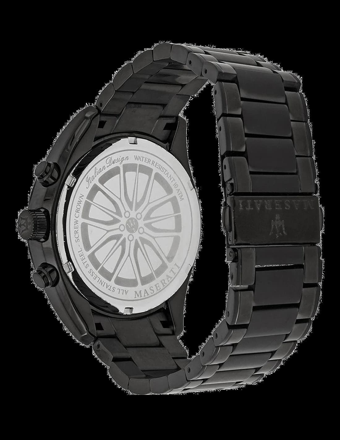 Montre Maserati R8873612002 homme détail cadran noir