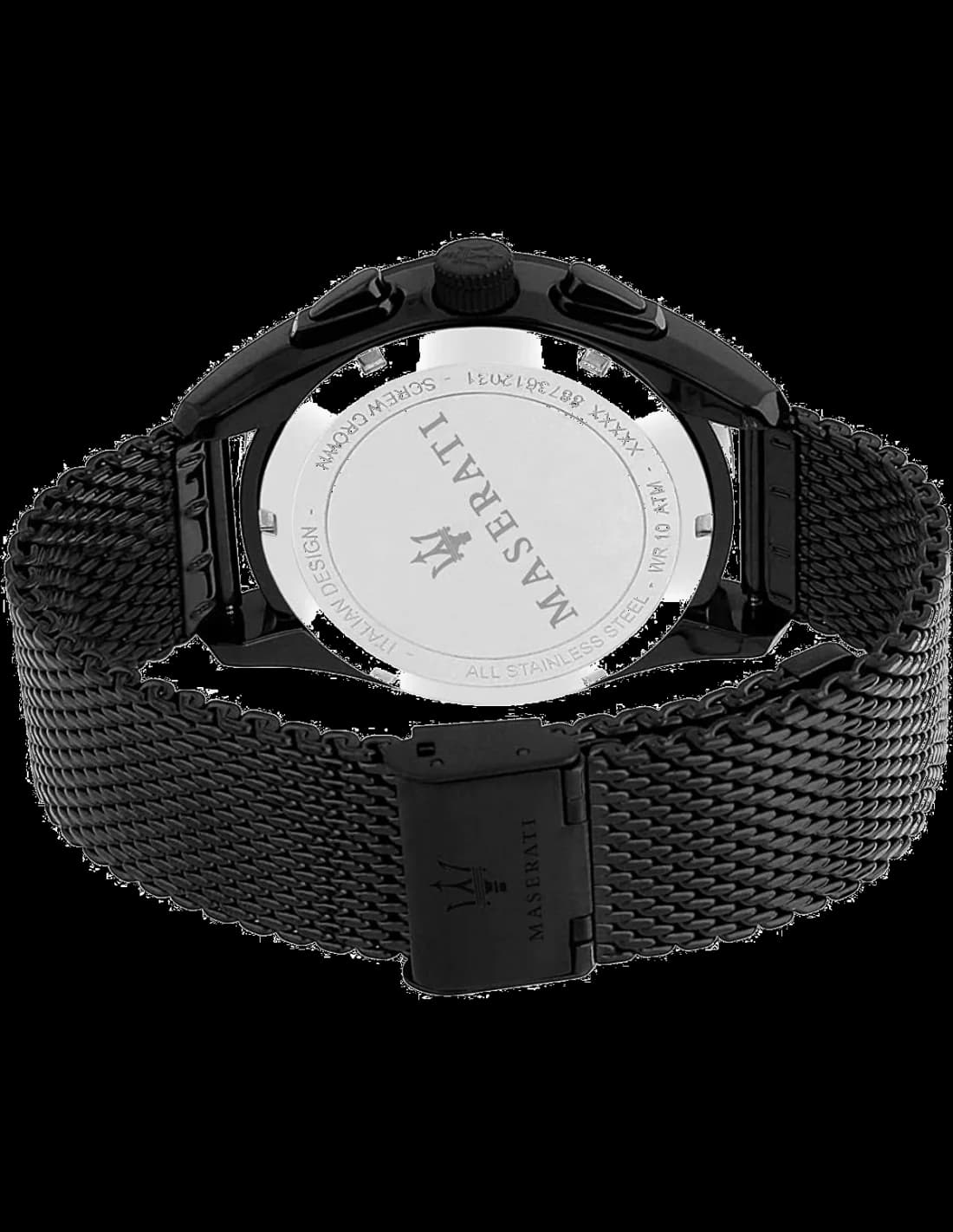 Montre Maserati R8873612031 homme détail cadran noir