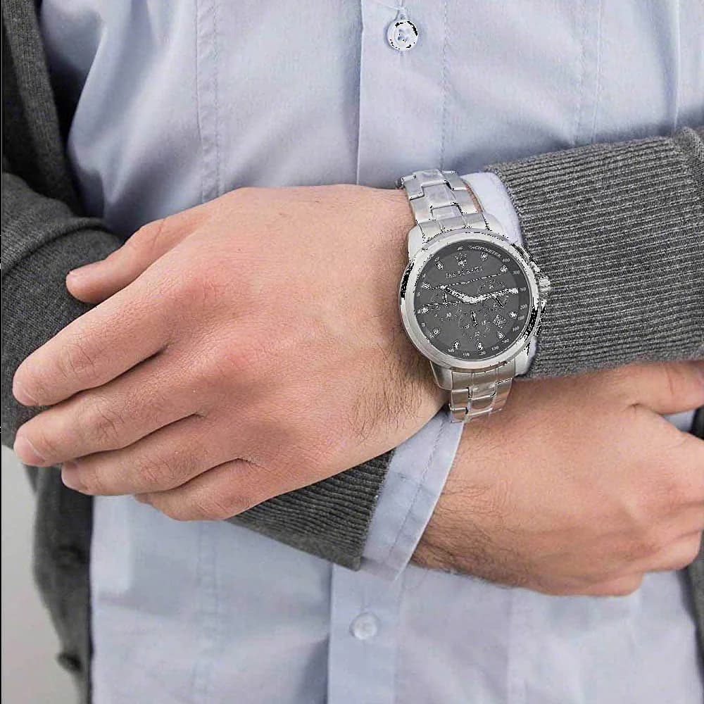 Montre Homme Maserati Successo R8873621001 cadran noir vue 4