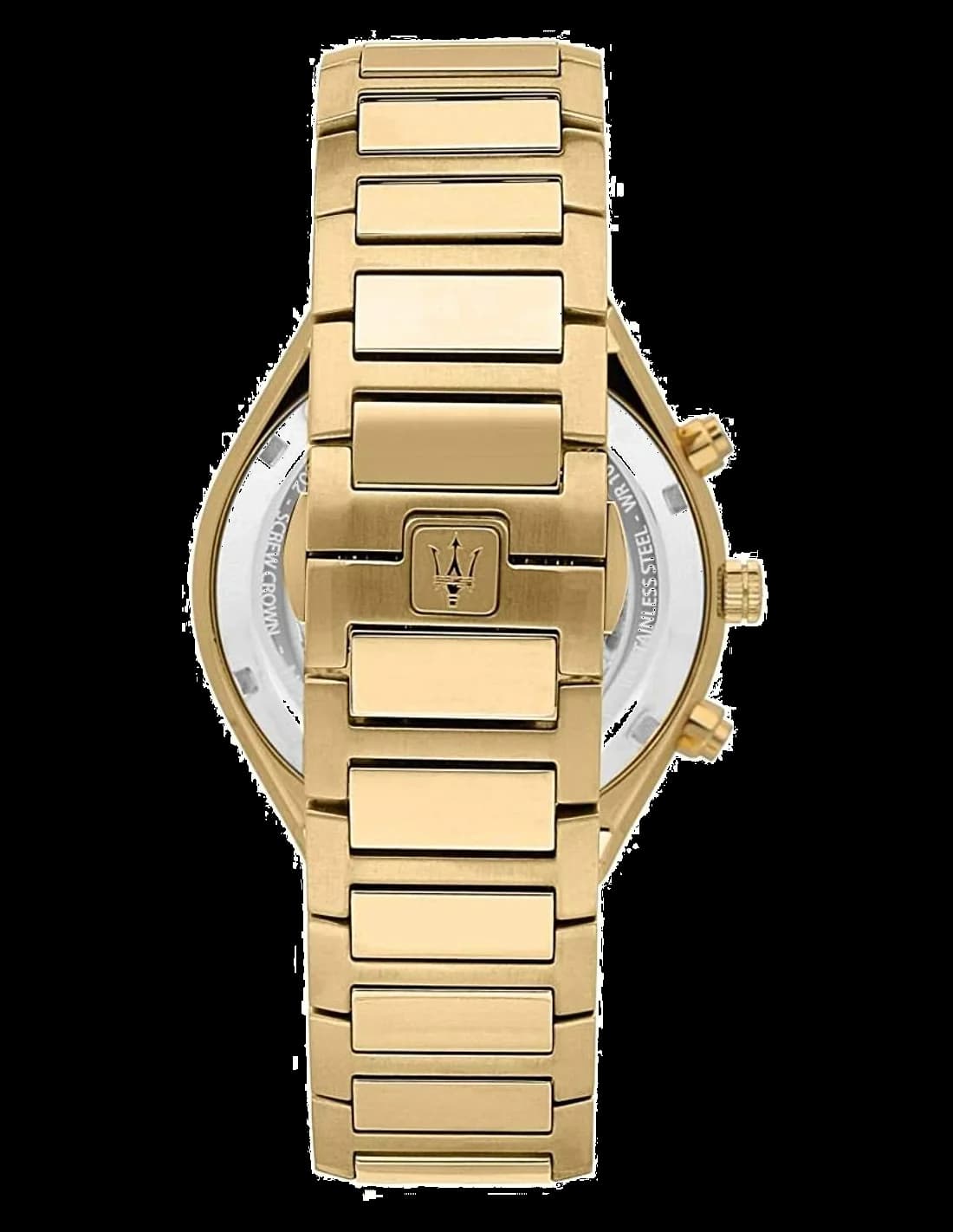 Montre Homme Maserati Stile R8873642001 en aciee doré jaune vue 2