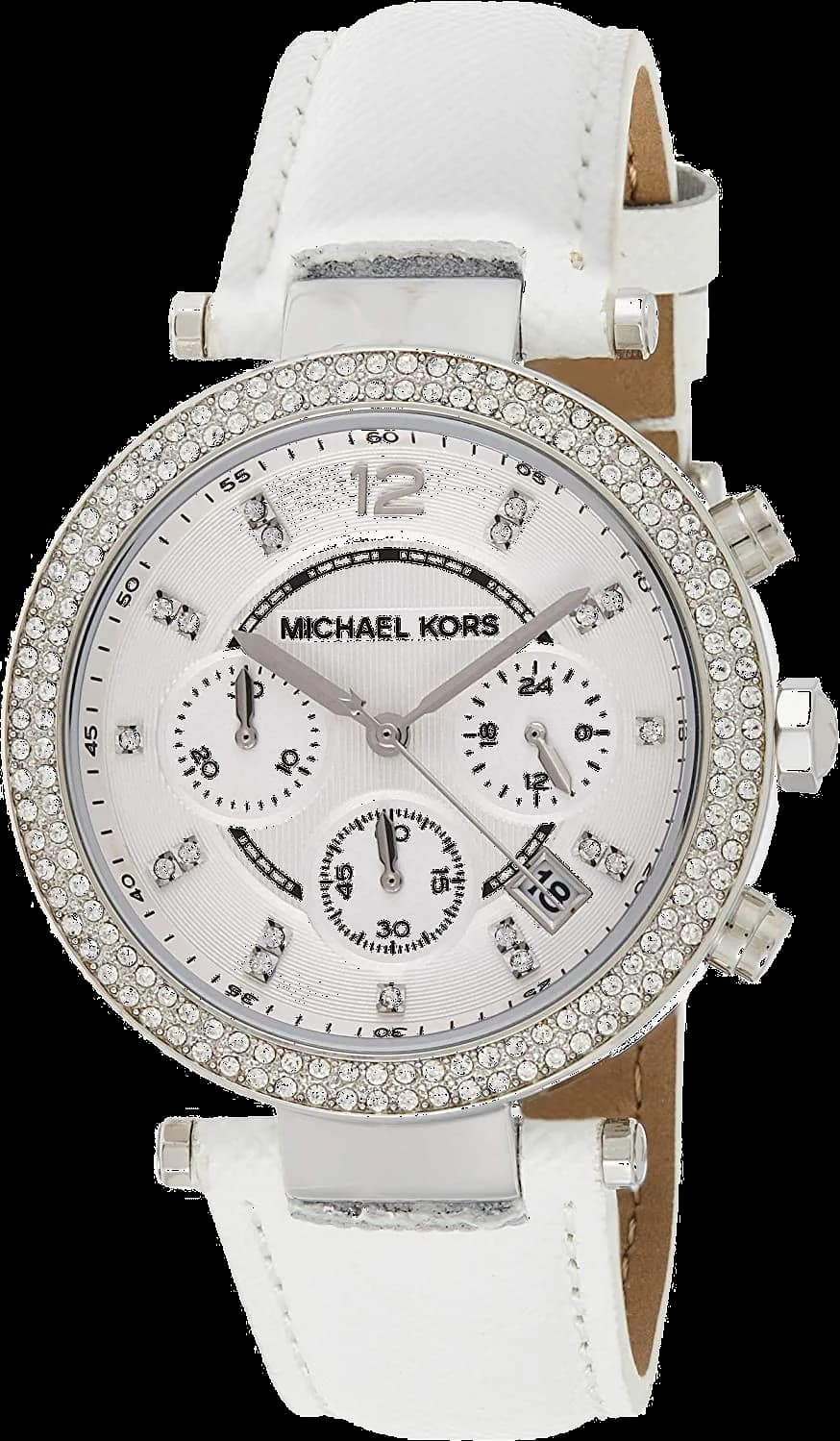 Michael Kors MK2277 — montre chronographe en cuir noir — Montres Outlet