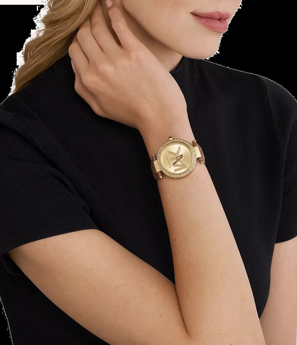 Montre Michael Kors MK2973 femme détail cadran doré