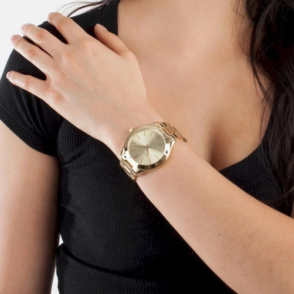 Montre Michael Kors MK3179 boîtier rond or fermoir acier inoxydable