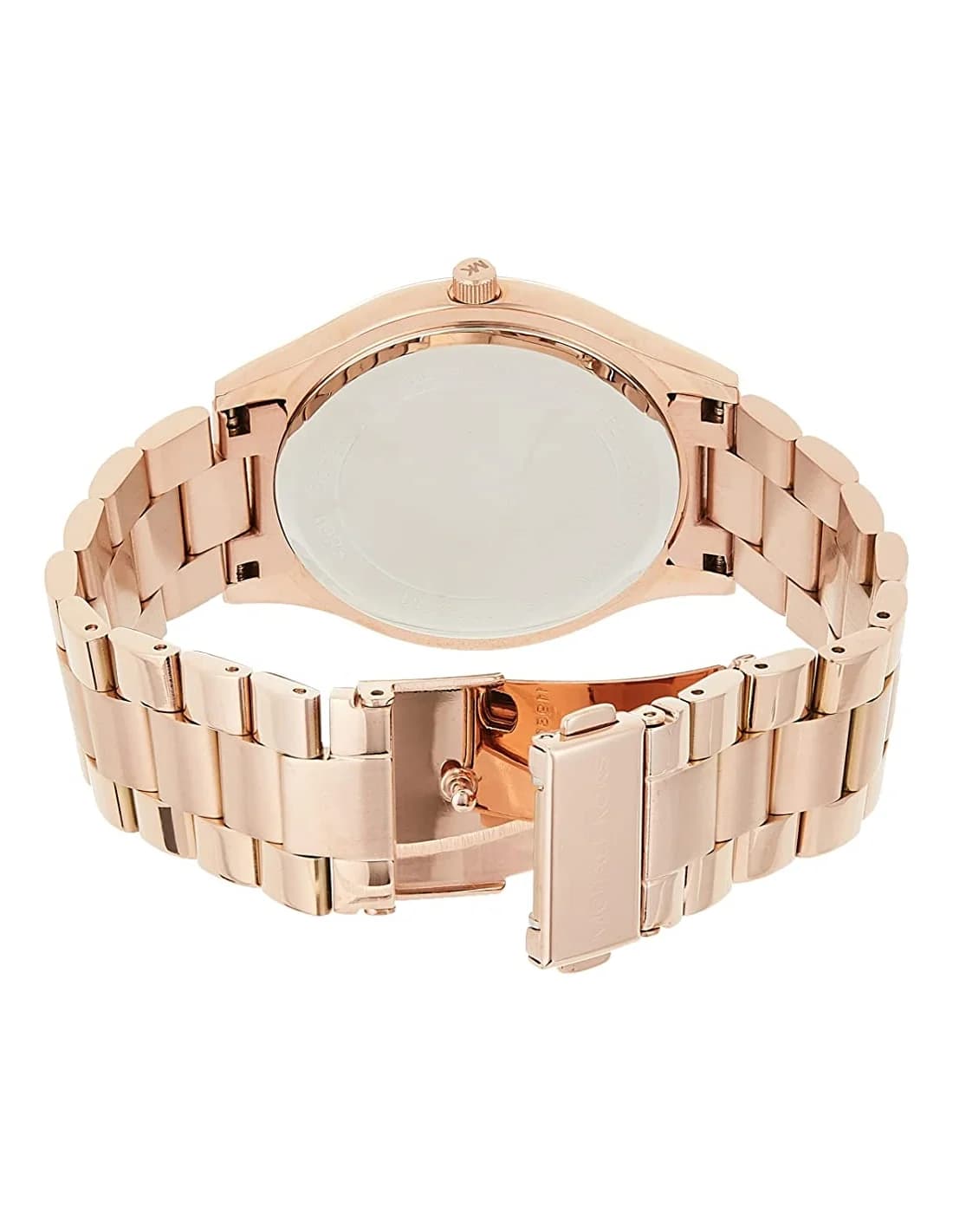 Montre Michael Kors Runway MK3181 cadran marron bracelet en acier or rose vue 3