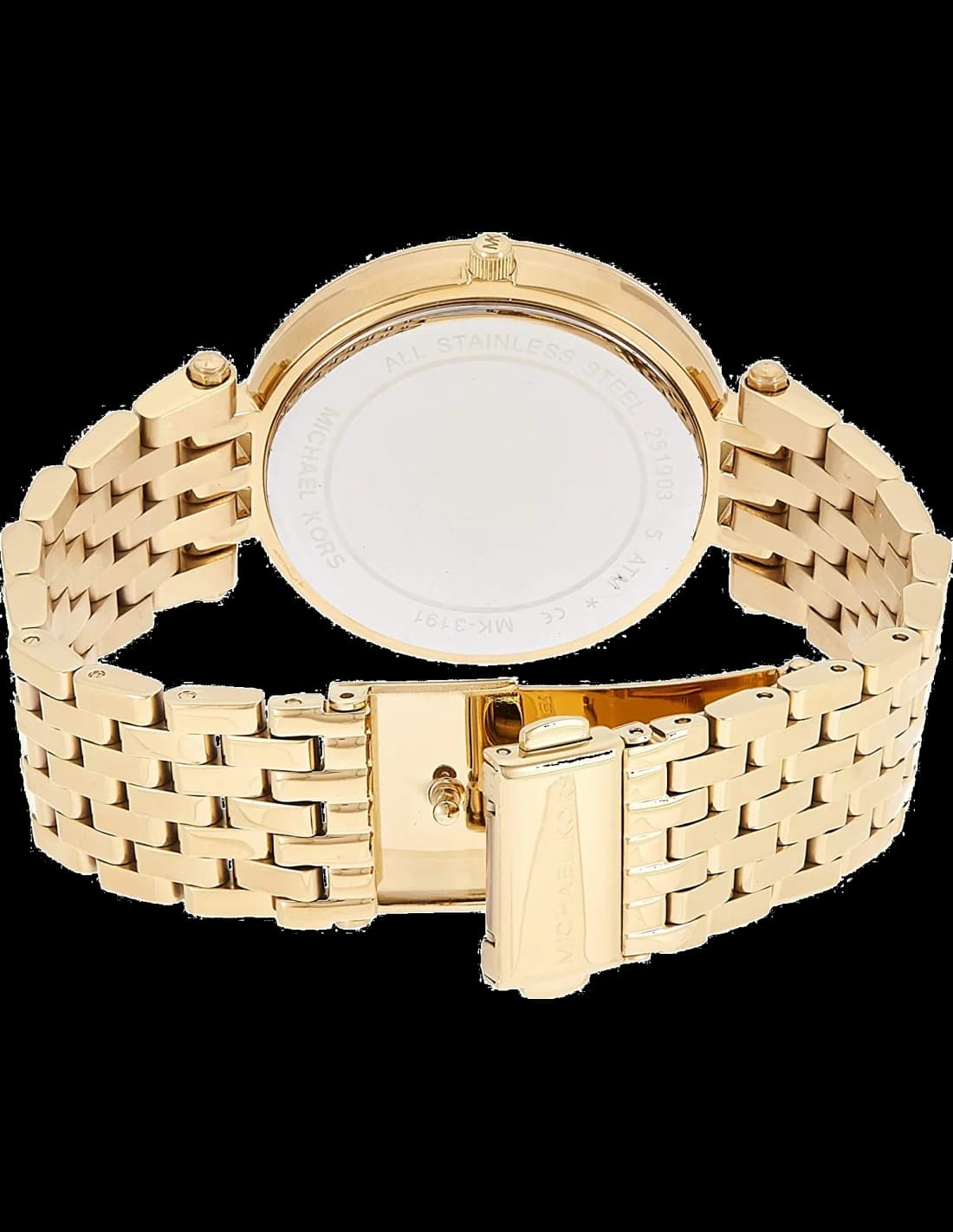Montre Michael Kors MK3191 Darci gros plan cadran doré aiguilles