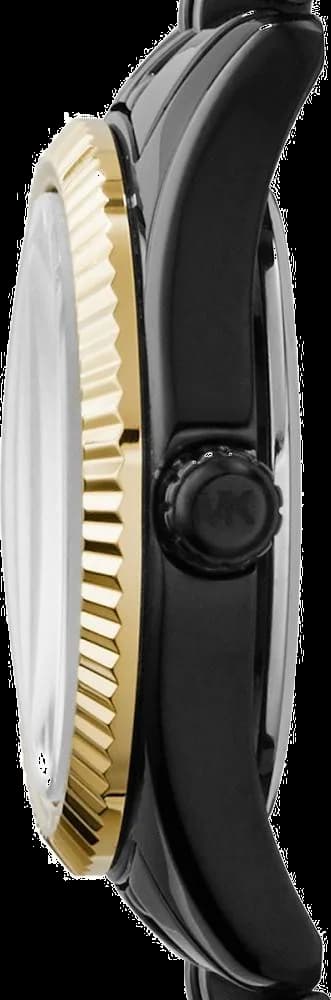 Montre Michael Kors MK3299 Lexington en Acier Noir à Lunette Cannelée vue 2