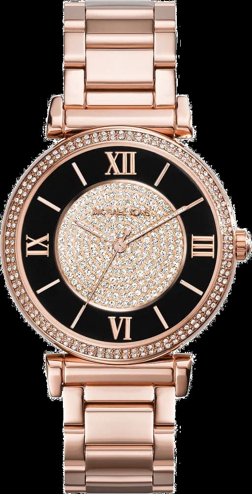 Michael Kors MK3339 montre avec cadran noir — Montres Outlet