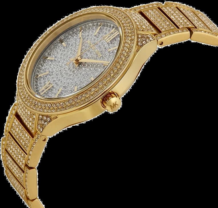Détail cadran argenté de la Michael Kors MK3360 — Montres Outlet