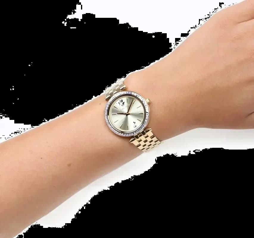 Montre Michael Kors MK3365 femme détail bracelet acier inoxydable