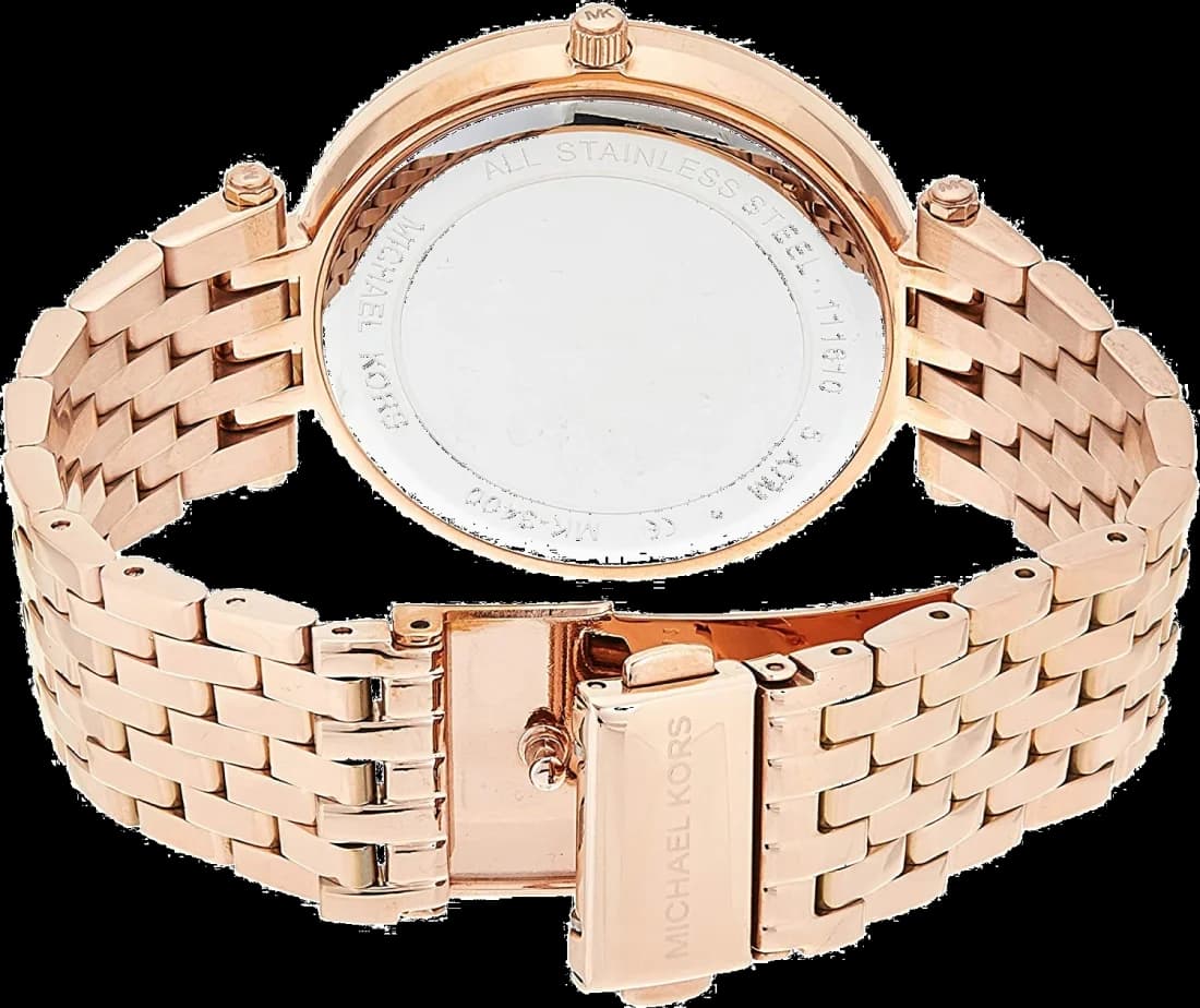 Montre Michael Kors MK3400 femme verso boîtier or rose
