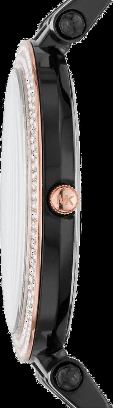 Montre Michael Kors MK3407 Darci bracelet acier noir boucle déployante