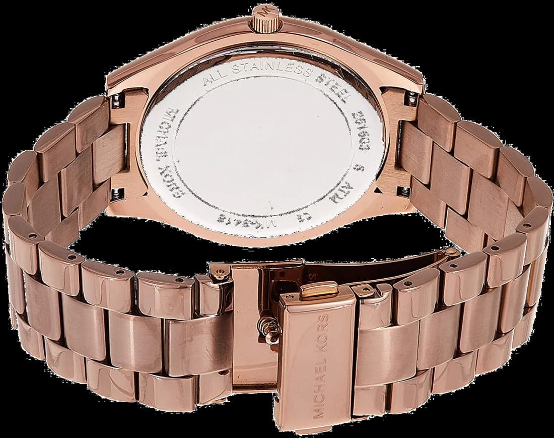 Montre Femme Michael Kors MK3418 en Acier Inoxydable Marron vue 3