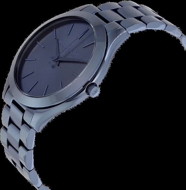 Montre Femme Michael Kors Runway  MK3419 en acier bleu vue 2