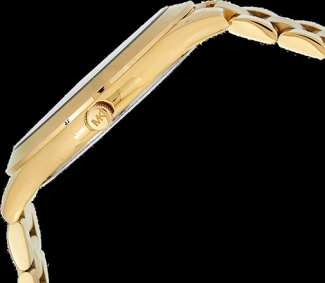 Montre Michael Kors MK3435 en Acier Doré et Cadran Vert Émeraude vue 2