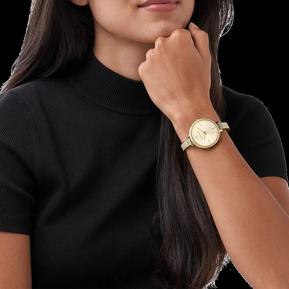 Montre Michael Kors MK3784 femme détail cadran doré