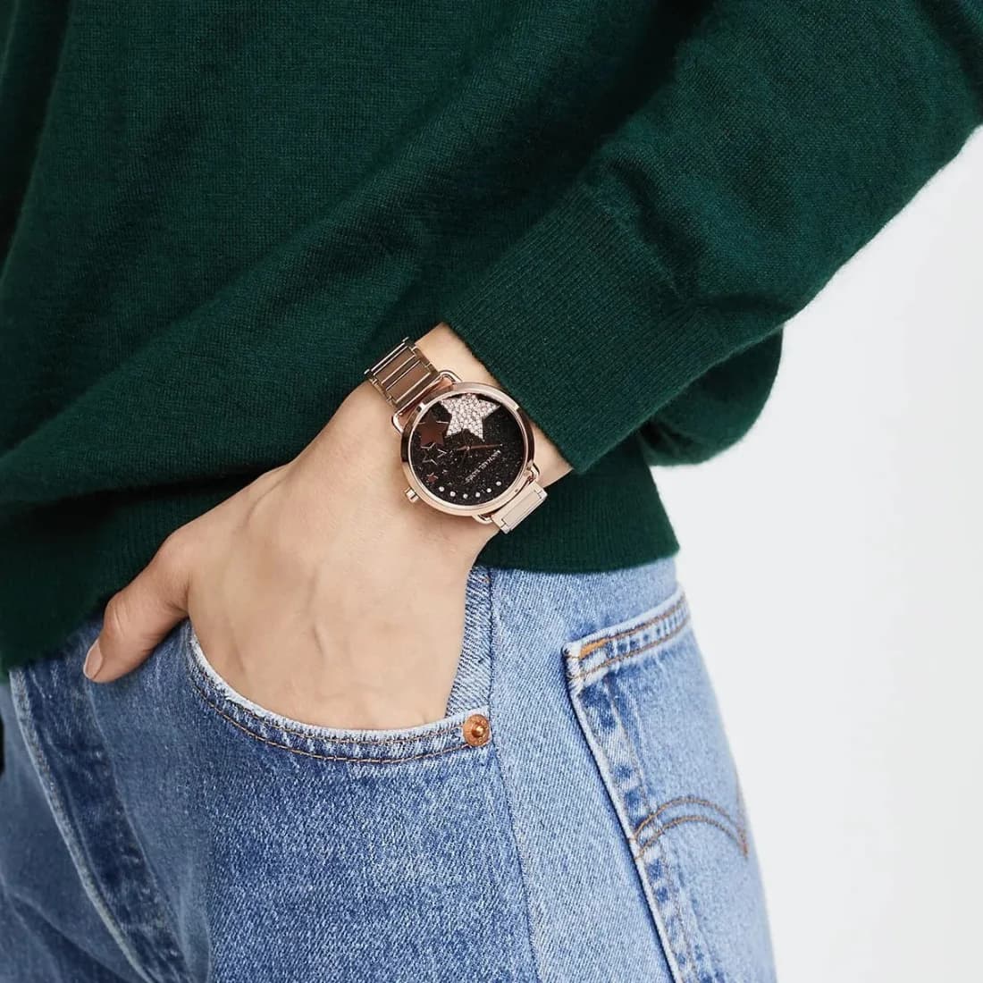 Montre Michael Kors Portia MK3795 Acier or rose vue 4