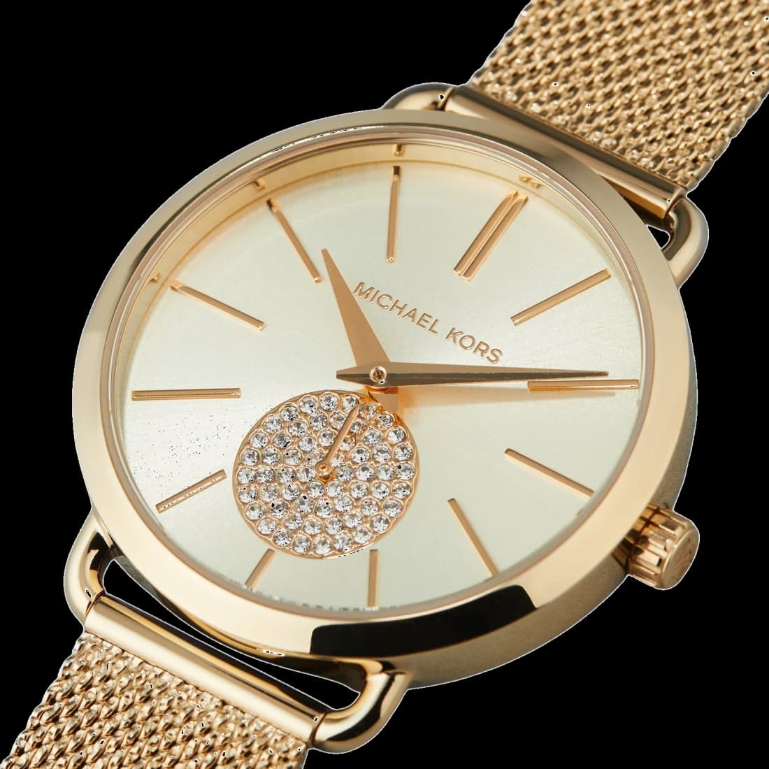 Montre Michael Kors MK3844 femme détail cadran doré