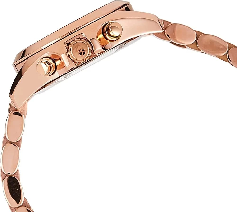 Montre Michael Kors Runway MK4269 bracelet grosse maille acétate et acier vue 3