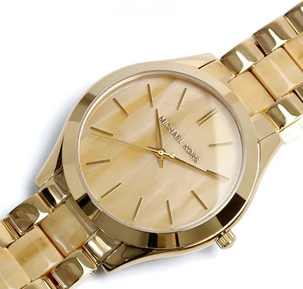 Montre Michael Kors MK4285 femme détail cadran doré