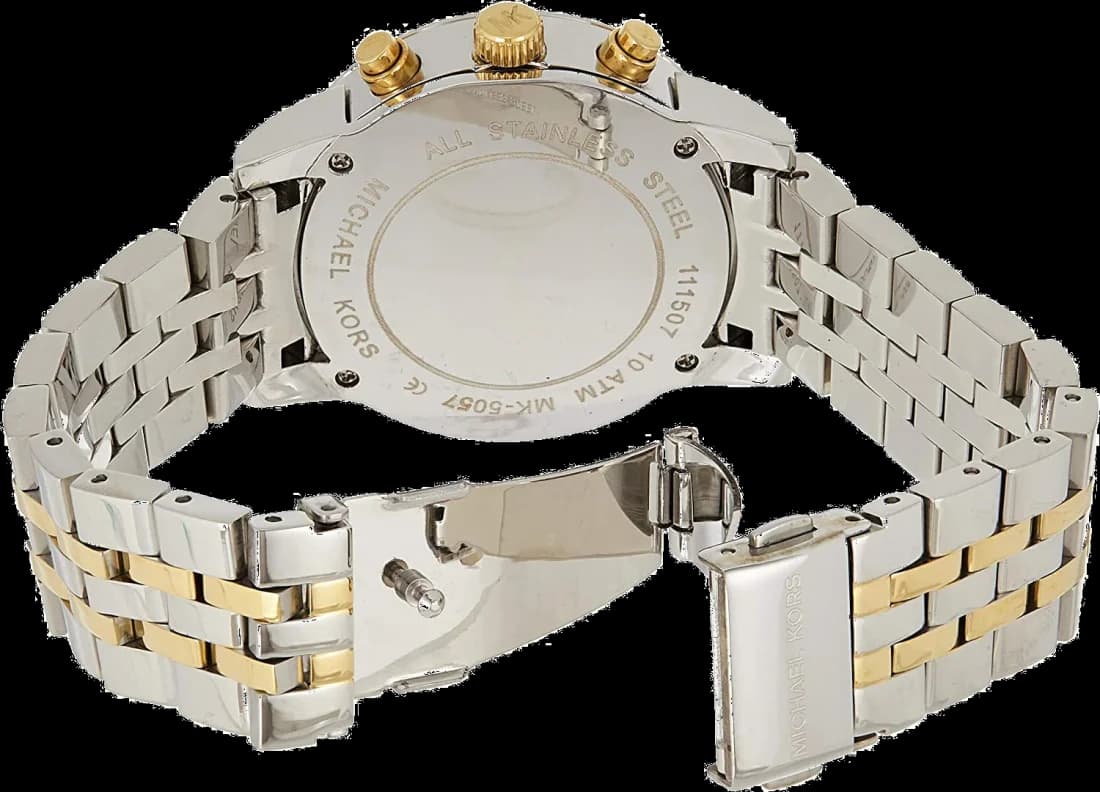 Montre Michael Kors MK5057 femme verso boîtier argent