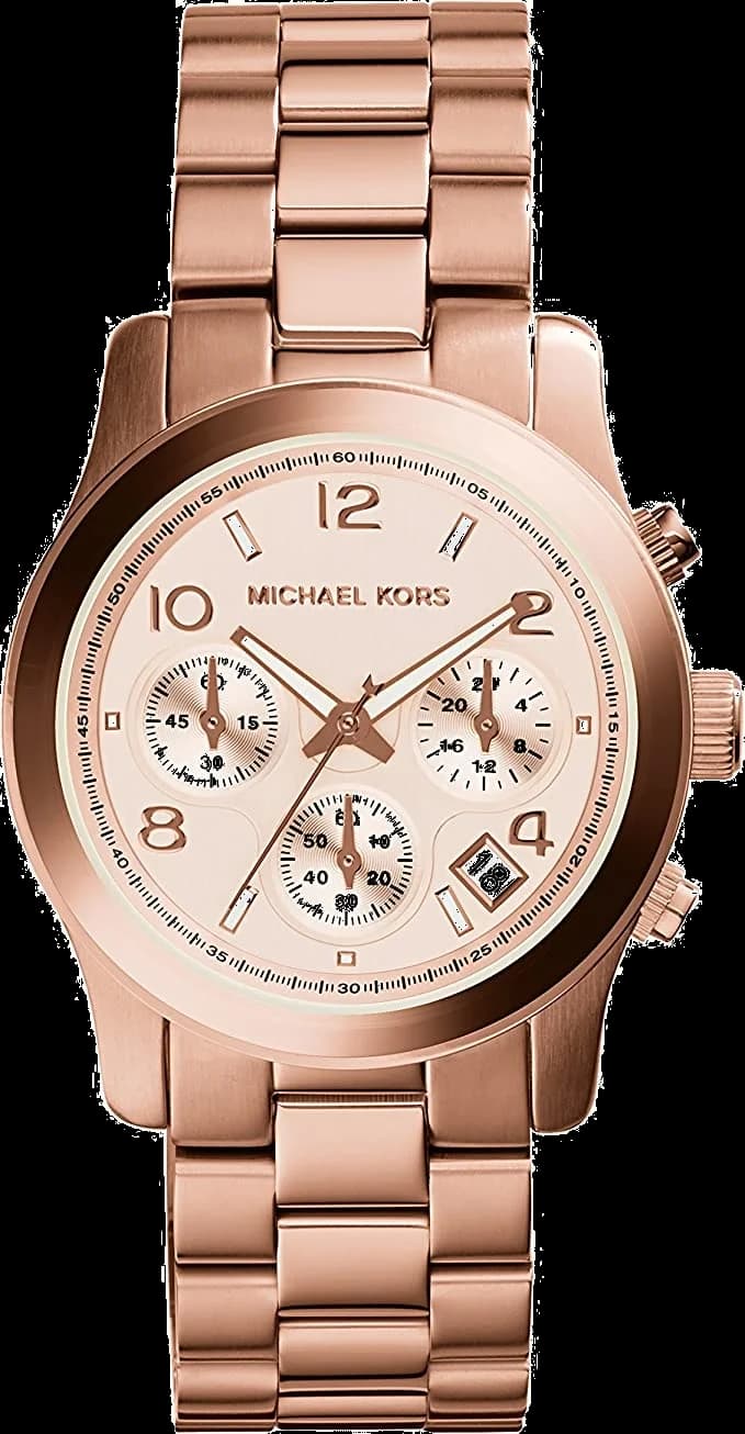Michael Kors MK5128 cadran noir visible — Montres Outlet