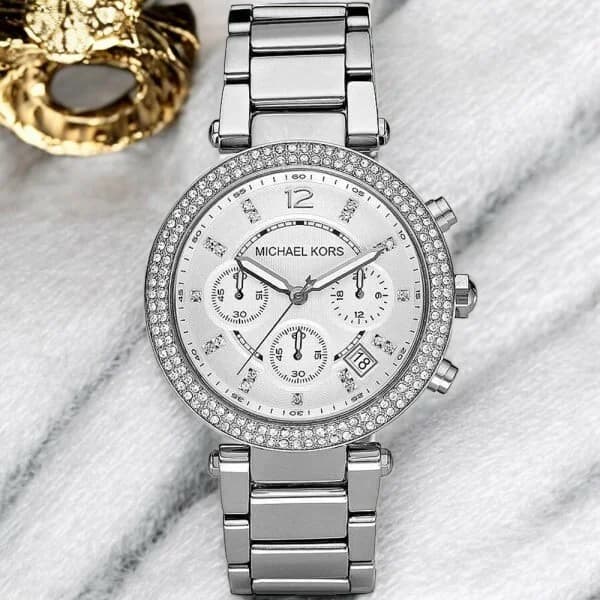 Montre Michael Kors MK5353 femme verso boîtier argent