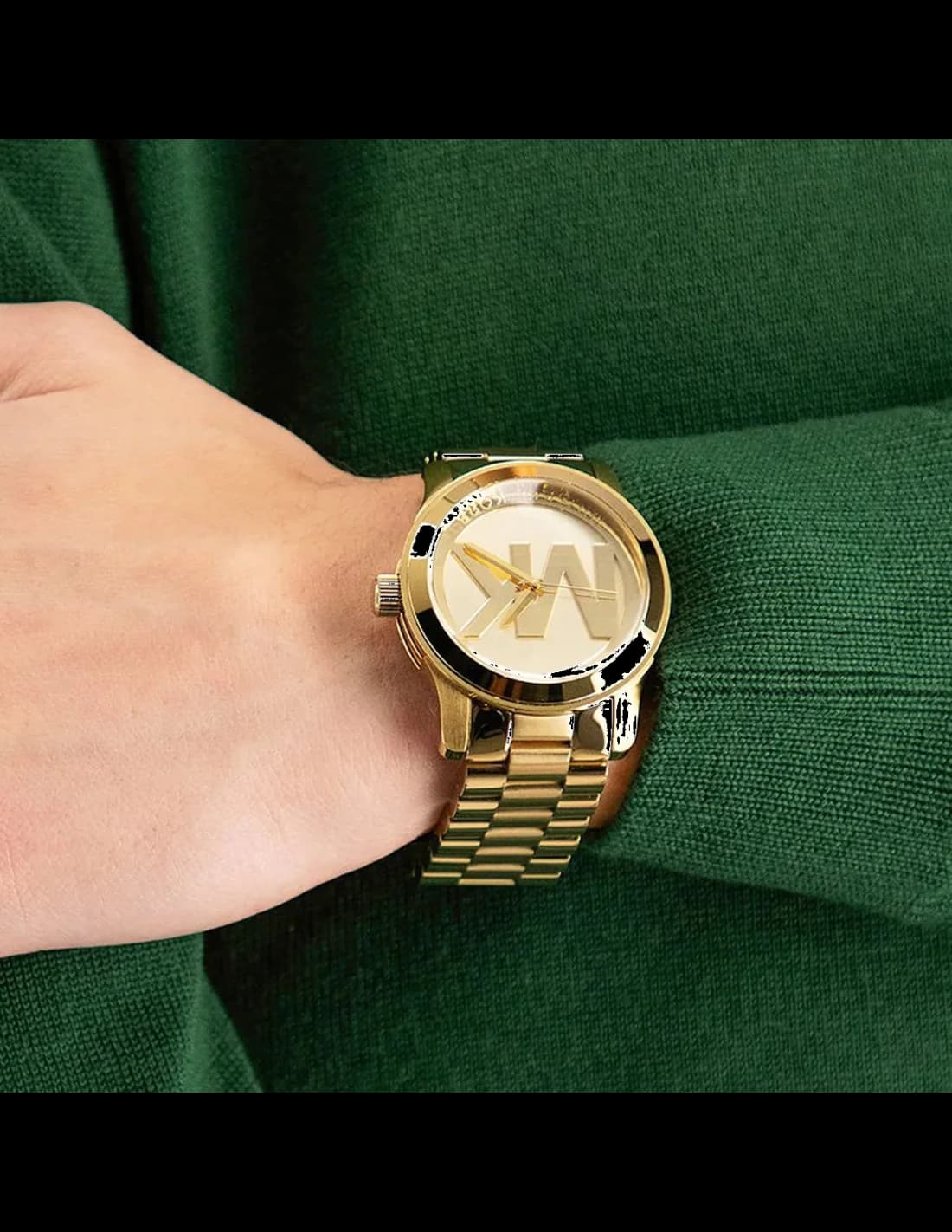 Montre Michael Kors MK5473 femme détail bracelet acier inoxydable